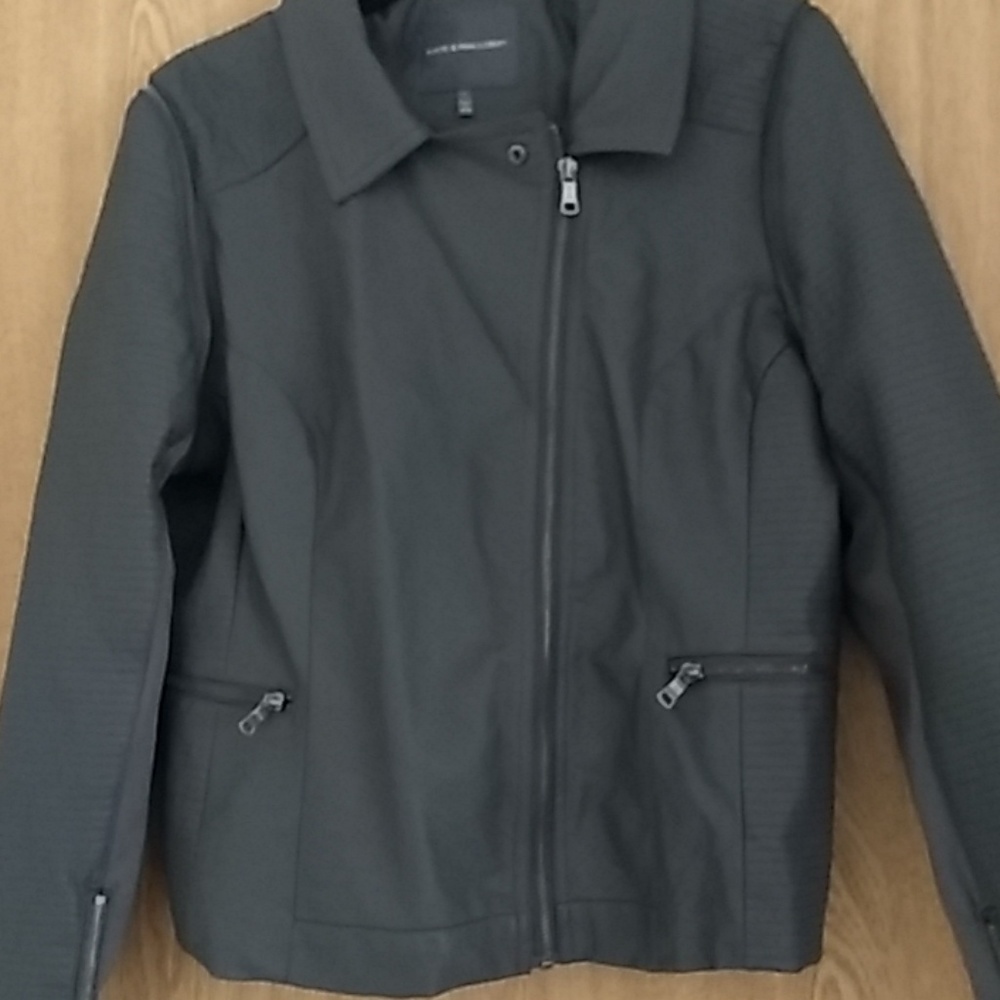 Kate and Mallory pleather moto jacket